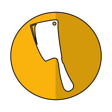 AX mutfak çatal bıçak izole simgesi