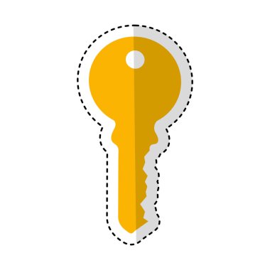 anahtar kapı izole simgesi