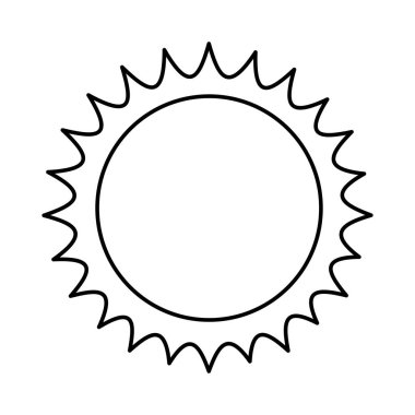 Güneş yaz izole simgesi