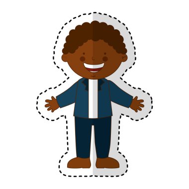 Küçük etnik çocuk karakter