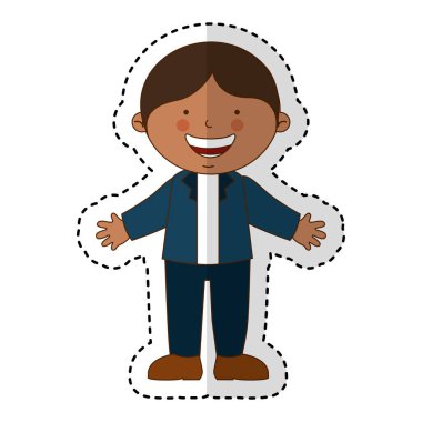 Küçük etnik çocuk karakter