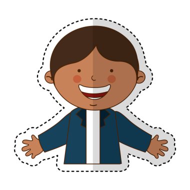 Küçük etnik çocuk karakter