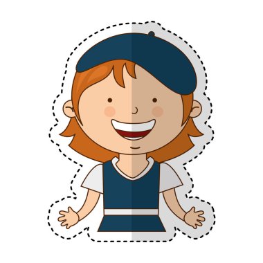 Küçük etnik kız karakter