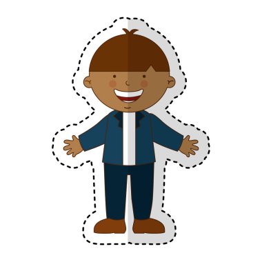 Küçük etnik çocuk karakter