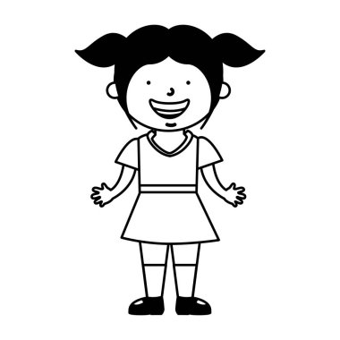 Küçük etnik kız karakter