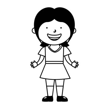 Küçük etnik kız karakter