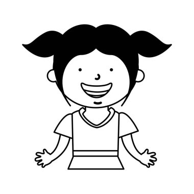 Küçük etnik kız karakter