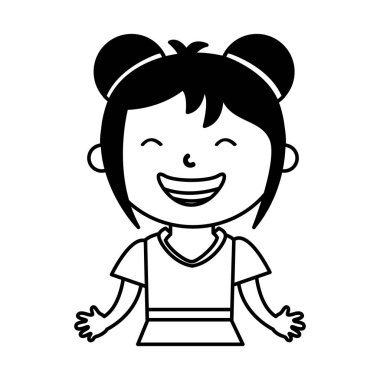 Küçük etnik kız karakter