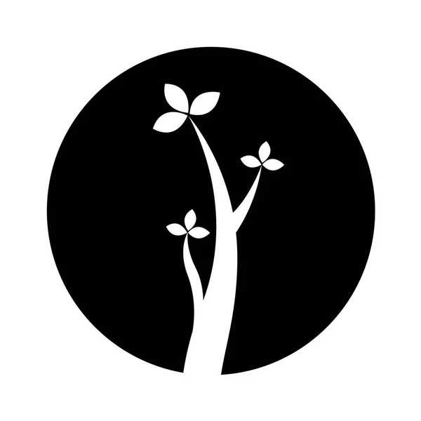 Ağaç bitki dalları simgesi — Stok Vektör