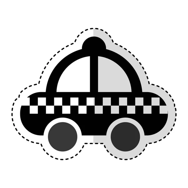 Taxi service isolated icon — Stock Vector