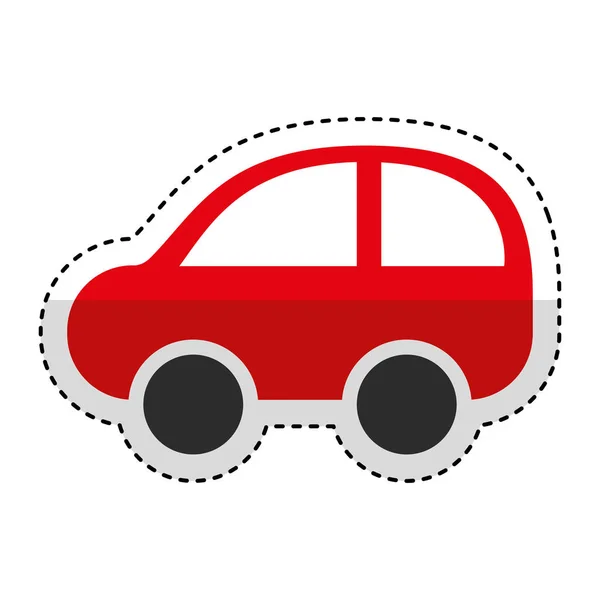 Car vehicle isolated icon — Stock Vector