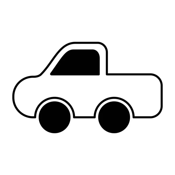 Coche vehículo aislado icono — Vector de stock