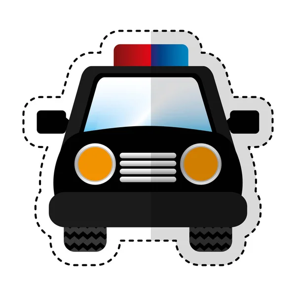 Police patrol car icon — Stock Vector