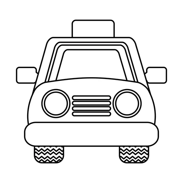 Serviço de táxi ícone isolado — Vetor de Stock