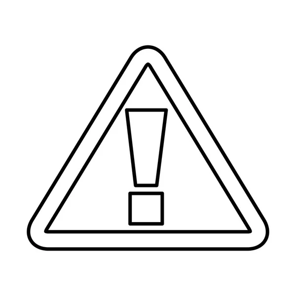 Triangle alert signal icon — Stock Vector