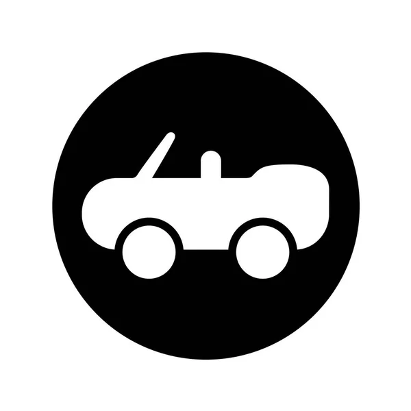 Coche vehículo aislado icono — Vector de stock