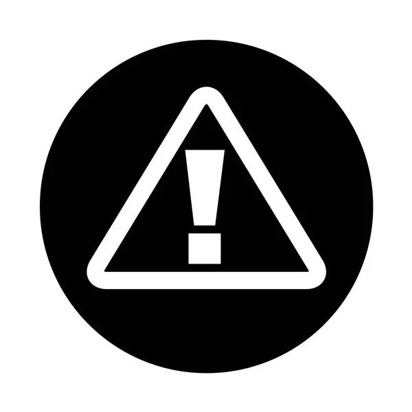 Triangle alert signal icon — Stock Vector