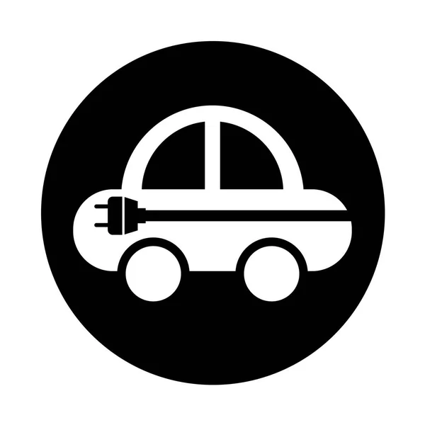 Car with energy plug — Stock Vector