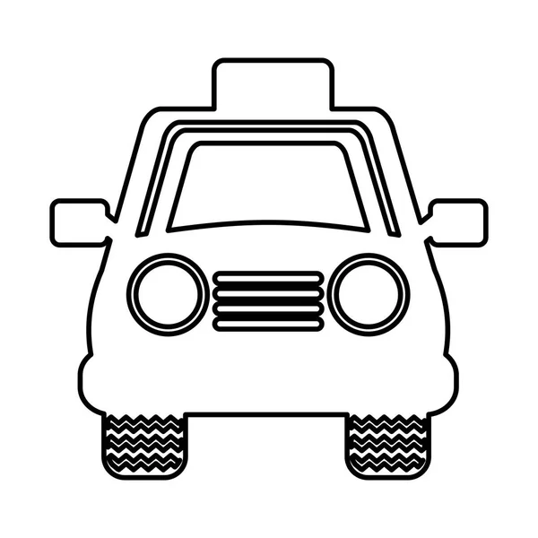 Servicio de taxi icono aislado — Vector de stock