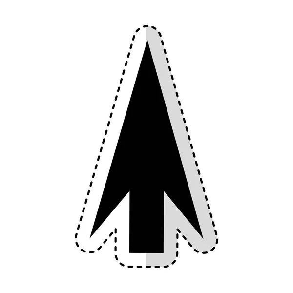 Flecha arriba icono aislado — Archivo Imágenes Vectoriales
