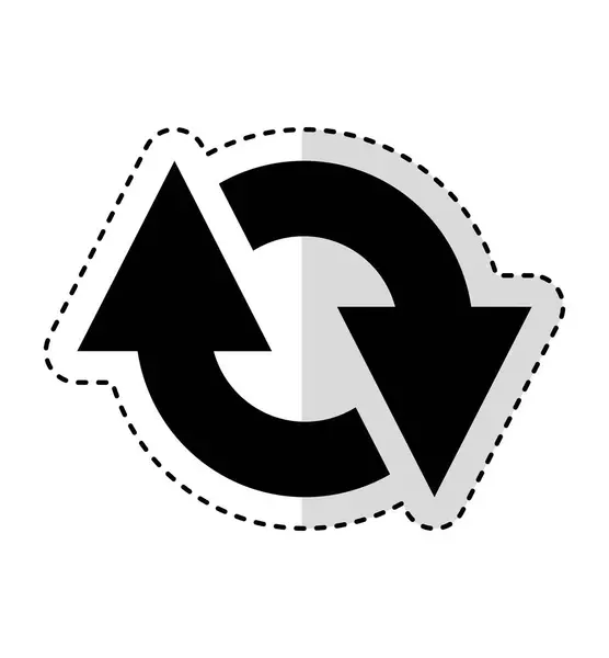 Reload arrow isolated icon — стоковый вектор