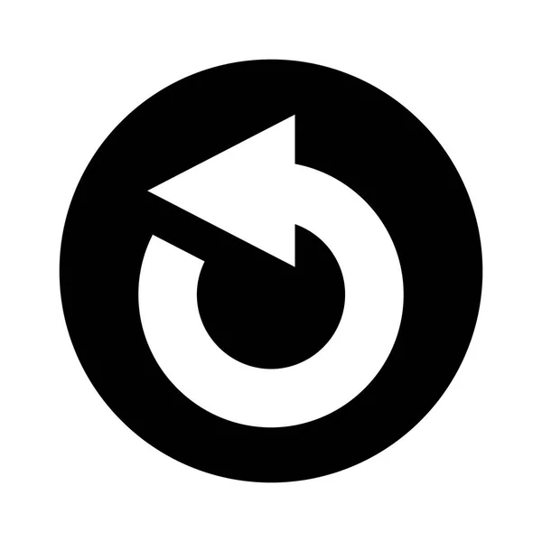 Reload arrow isolated icon — стоковый вектор