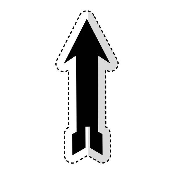 Geïsoleerd pictogram pijl-omhoog — Stockvector