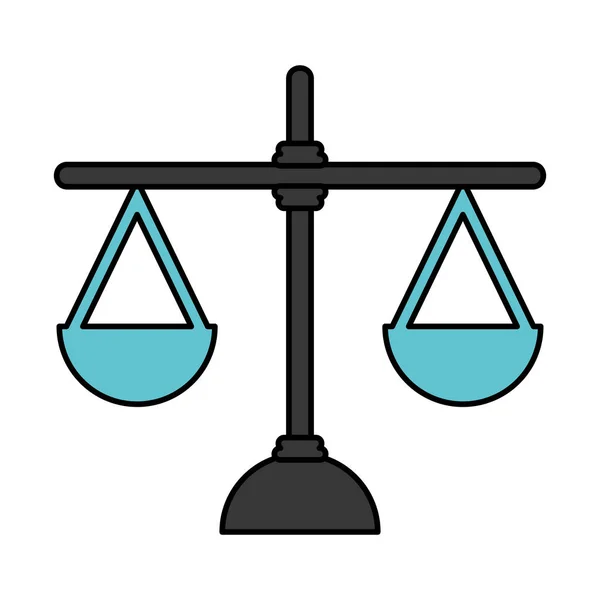 Μεμονωμένο εικονίδιο δικαιοσύνης ισορροπίας — Διανυσματικό Αρχείο