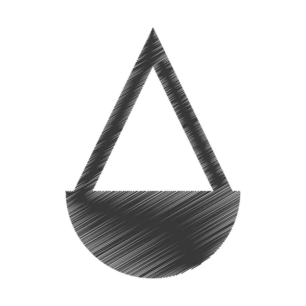 Justice balance icône isolée — Image vectorielle