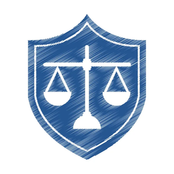 Баланс справедливості ізольована ікона — стоковий вектор