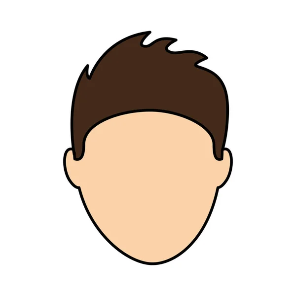 Cabeza hombre avatar icono — Vector de stock