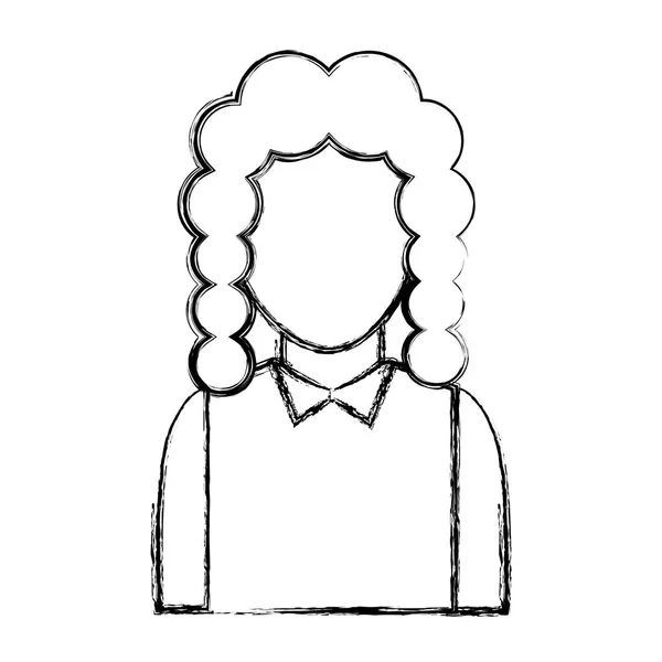 Juiz avatar personagem ícone — Vetor de Stock