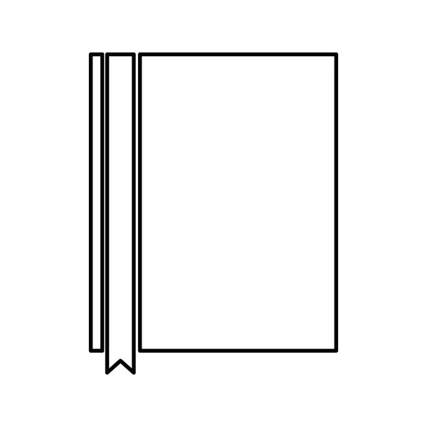 Lehrbuch mit Schleife — Stockvektor