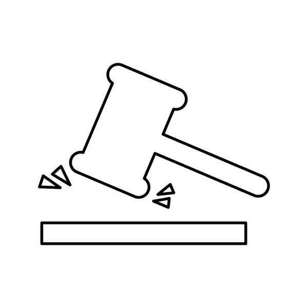 Правосуддя надало ізольовану ікону — стоковий вектор