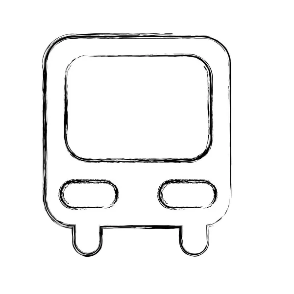 Trasporto autobus icona isolata — Vettoriale Stock