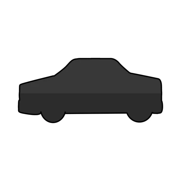 Coche vehículo aislado icono — Vector de stock