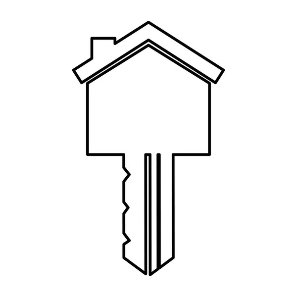 Belangrijkste silhouet geïsoleerde huisje — Stockvector