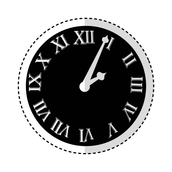 Reloj con números romanos — Vector de stock