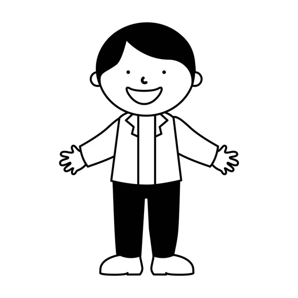 民族男孩的小角色 — 图库矢量图片