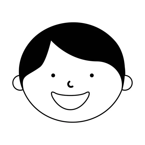 Pequeño personaje de niño étnico — Vector de stock