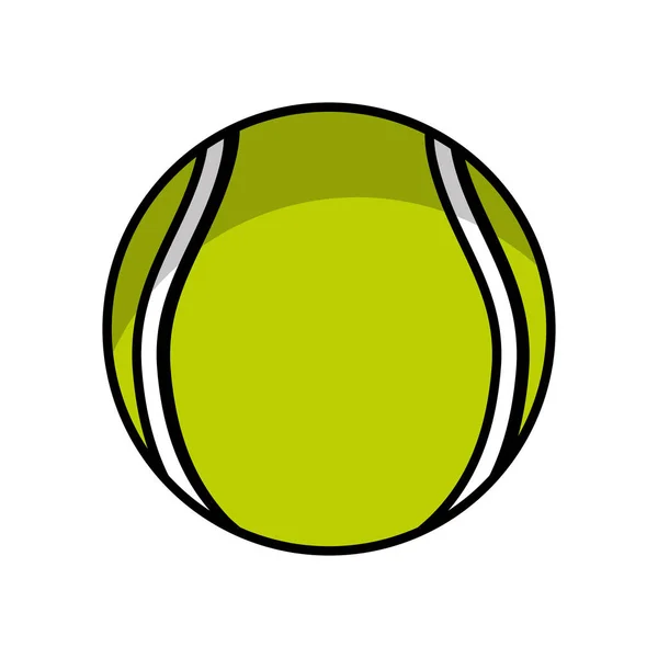 Bola de béisbol aislado icono — Vector de stock