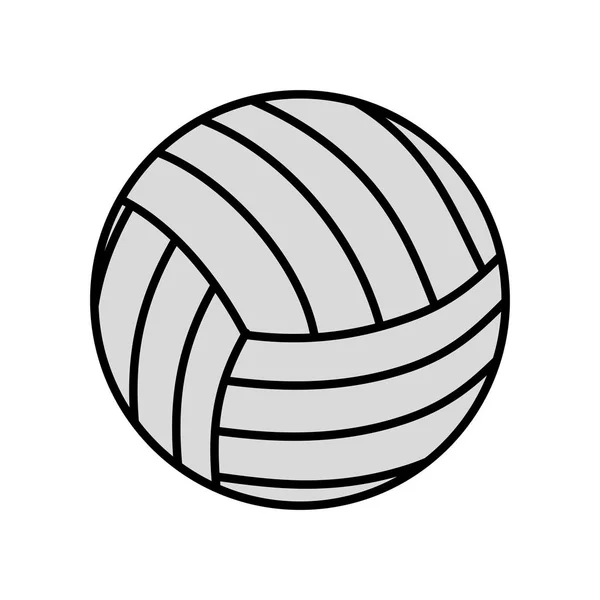 Voleibol deporte aislado icono — Vector de stock