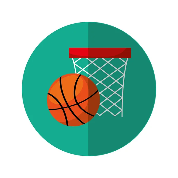 Izolované ikona koš sport — Stockový vektor