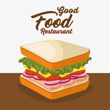 sandwish lezzetli izole simgesi