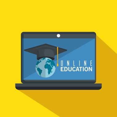 Online Eğitim kavramı simgesi