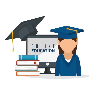 Online Eğitim kavramı simgesi