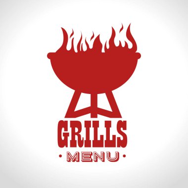 lezzetli Barbekü gıda simgesi