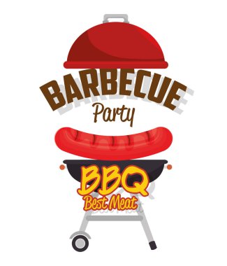 lezzetli Barbekü gıda simgesi