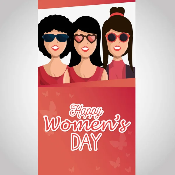 8 march women day eight — Stock Vector