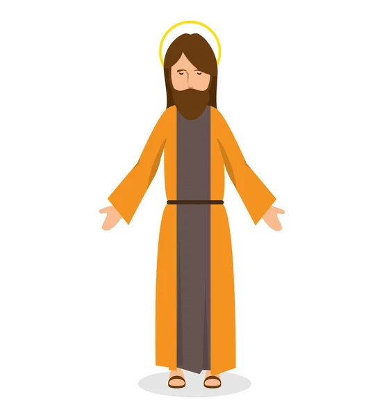 Jesucristo carácter religioso — Vector de stock